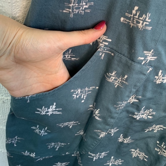 Passion Lilie Fit & Flare Fair Trade Pockets Tye Belt Sustainable Dress sz S - Picture 4 of 8